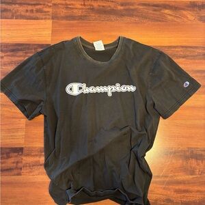 Champion Vintage Black Short Sleeve Tee